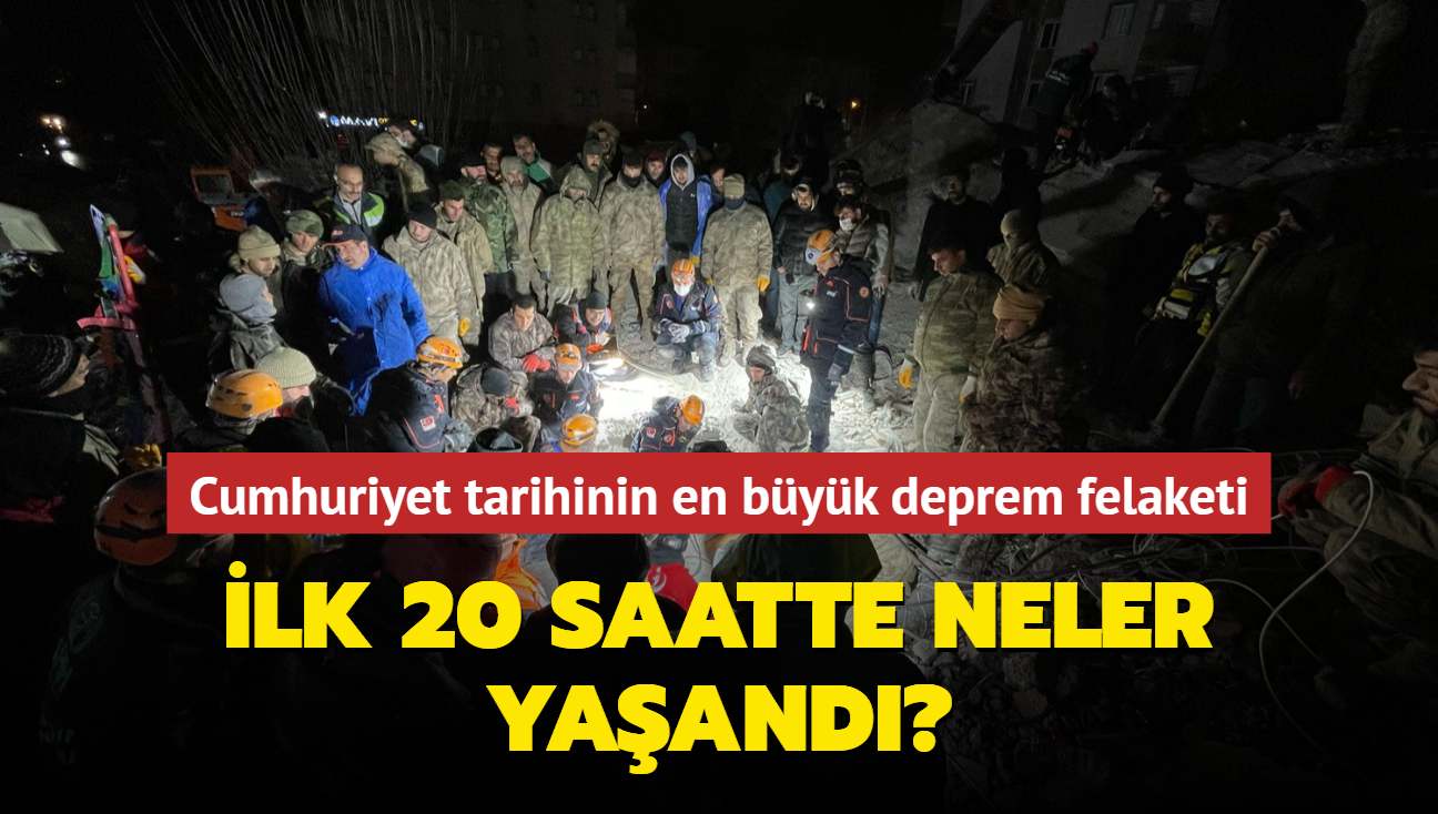 Cumhuriyet tarihinin en byk deprem felaketi... lk 20 saatte neler yaand"