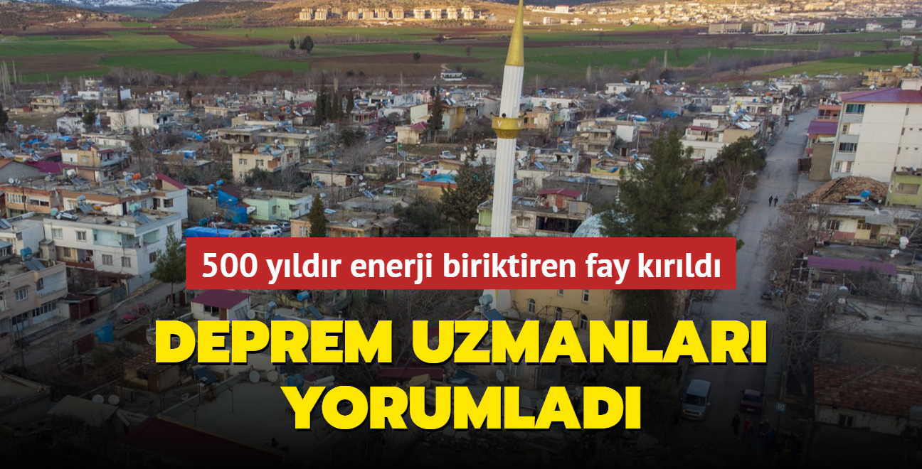 Deprem uzmanlar yorumlad... 500 yldr enerji biriktiren fay krld