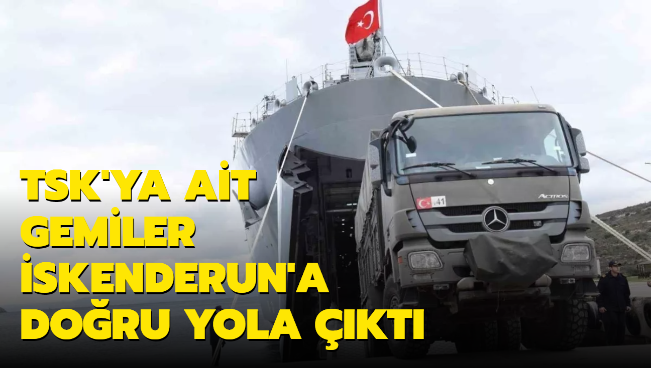 TCG Sancaktar ve TCG Bayraktar skenderun'a doru yola kt