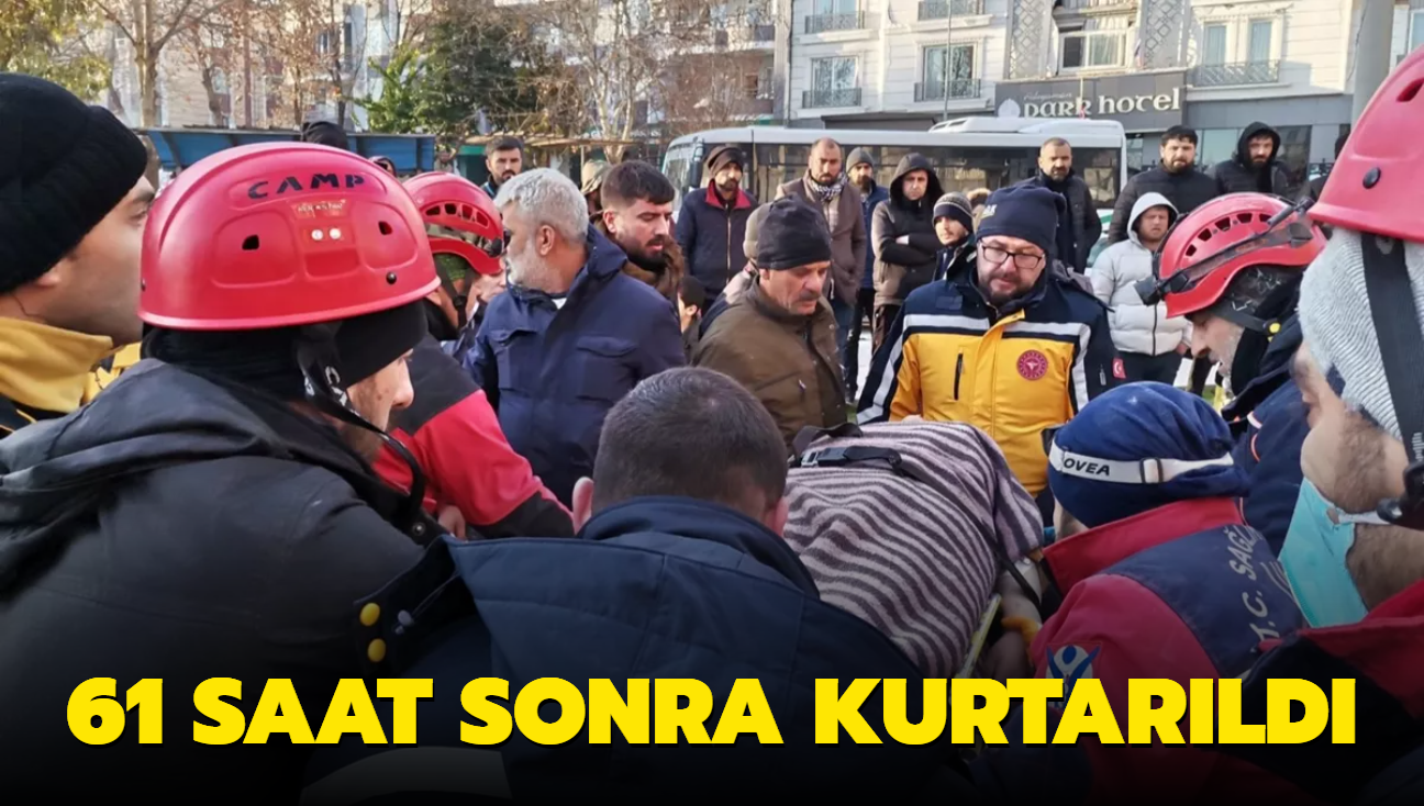 61 saat sonra kurtarld