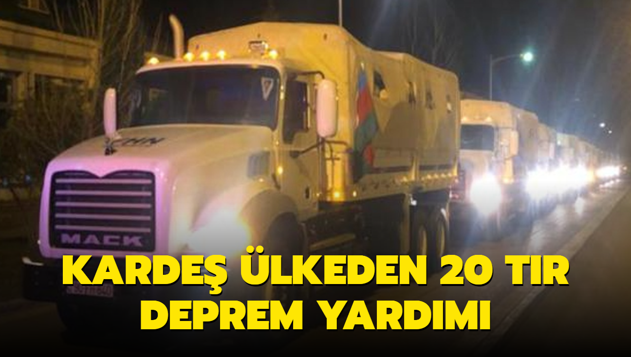 Karde lkeden 20 tr deprem yardm