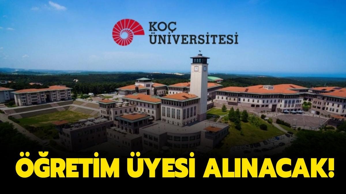 Ko niversitesi Tp Fakltesi retim yesi alyor!