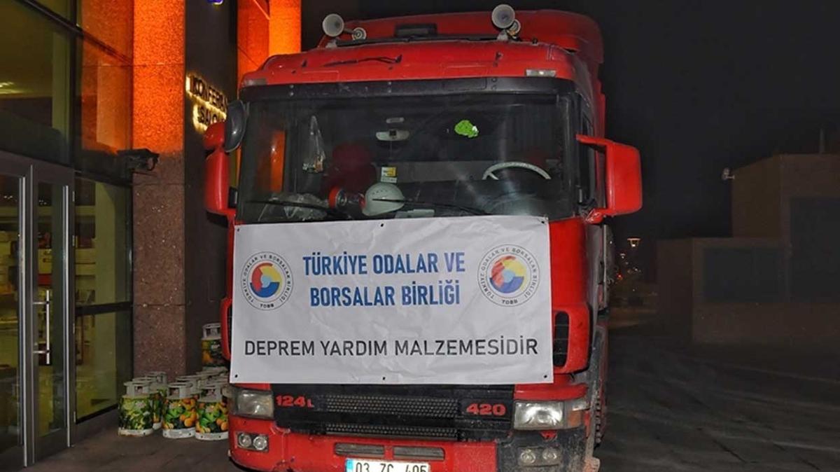 TOBB deprem yaralarnn sarlmas iin yardm kampanyas dzenledi