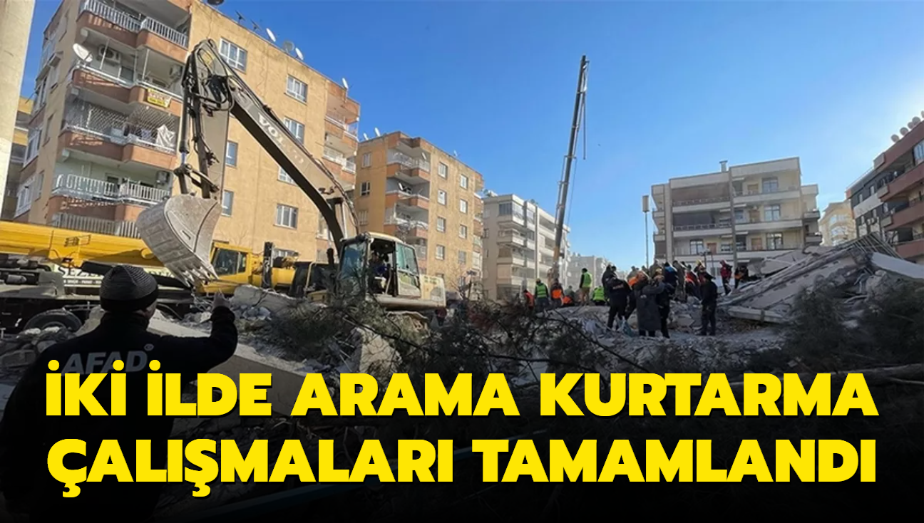 Byk afette son durum... AFAD duyurdu: ki ilde arama kurtarma almalar tamamland