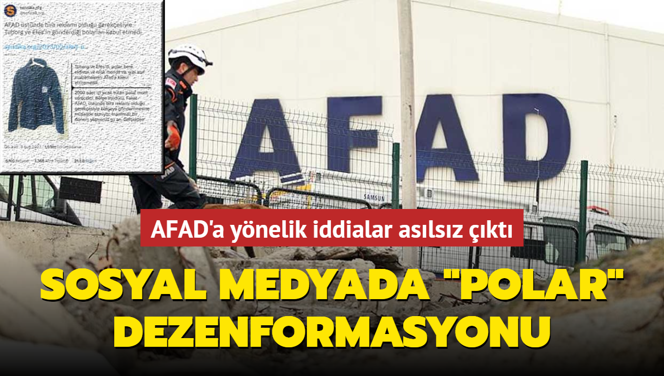 Sosyal medyada "polar" dezenformasyonu... AFAD'a ynelik iddialar aslsz kt