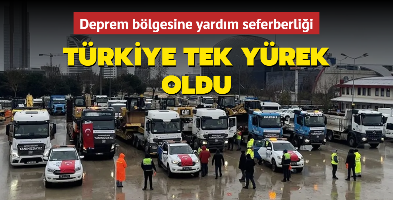 Trkiye tek yrek oldu... Deprem blgesine yardm seferberlii sryor