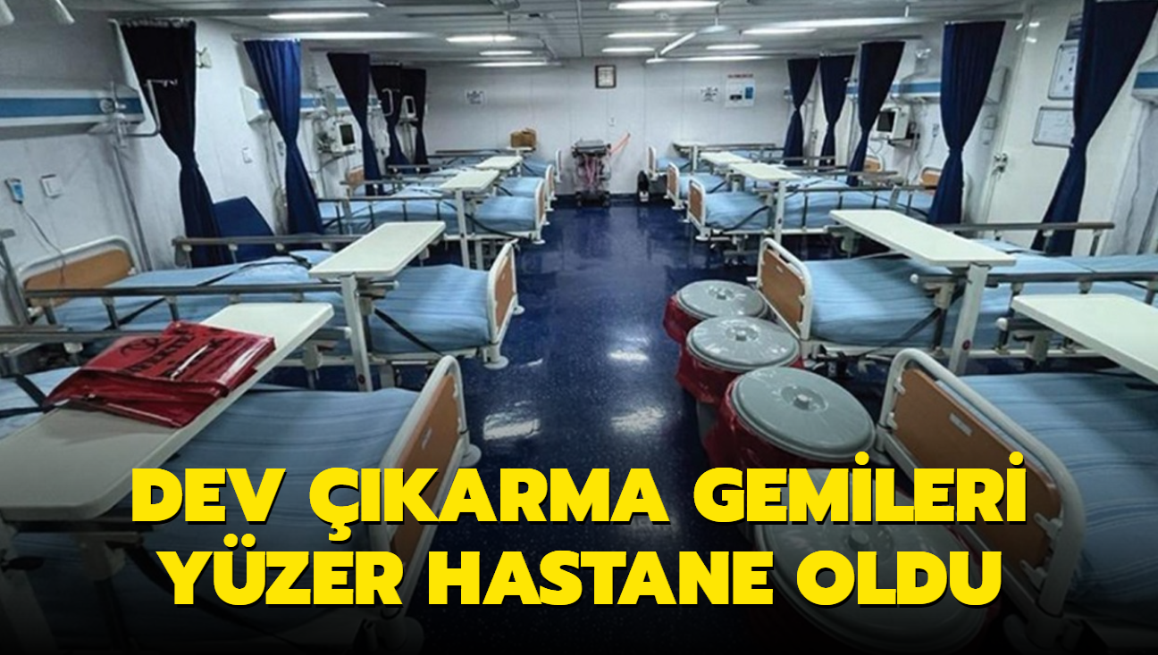 Dev karma gemileri yzer hastane oldu