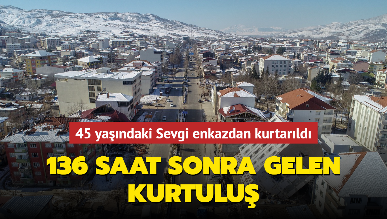 136 saat sonra gelen kurtulu... 45 yandaki Sevgi enkazdan kurtarld