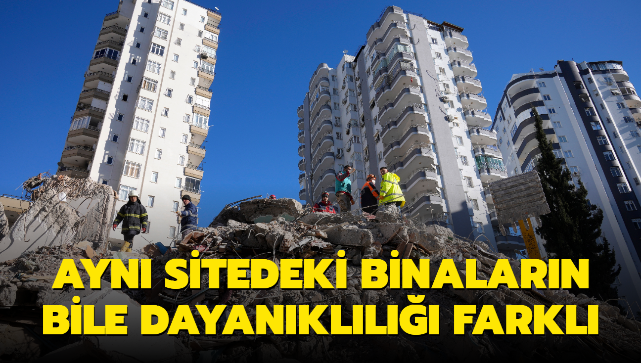 Ayn sitedeki binalarn bile dayankll farkl