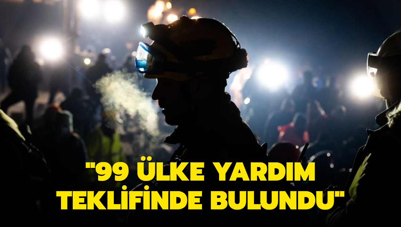 Bakan avuolu: Trkiye'ye 99 lke yardm teklifinde bulundu