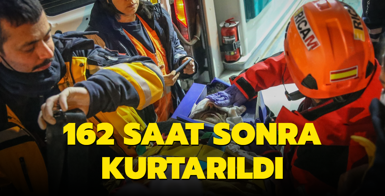 162 saat sonra kurtarld