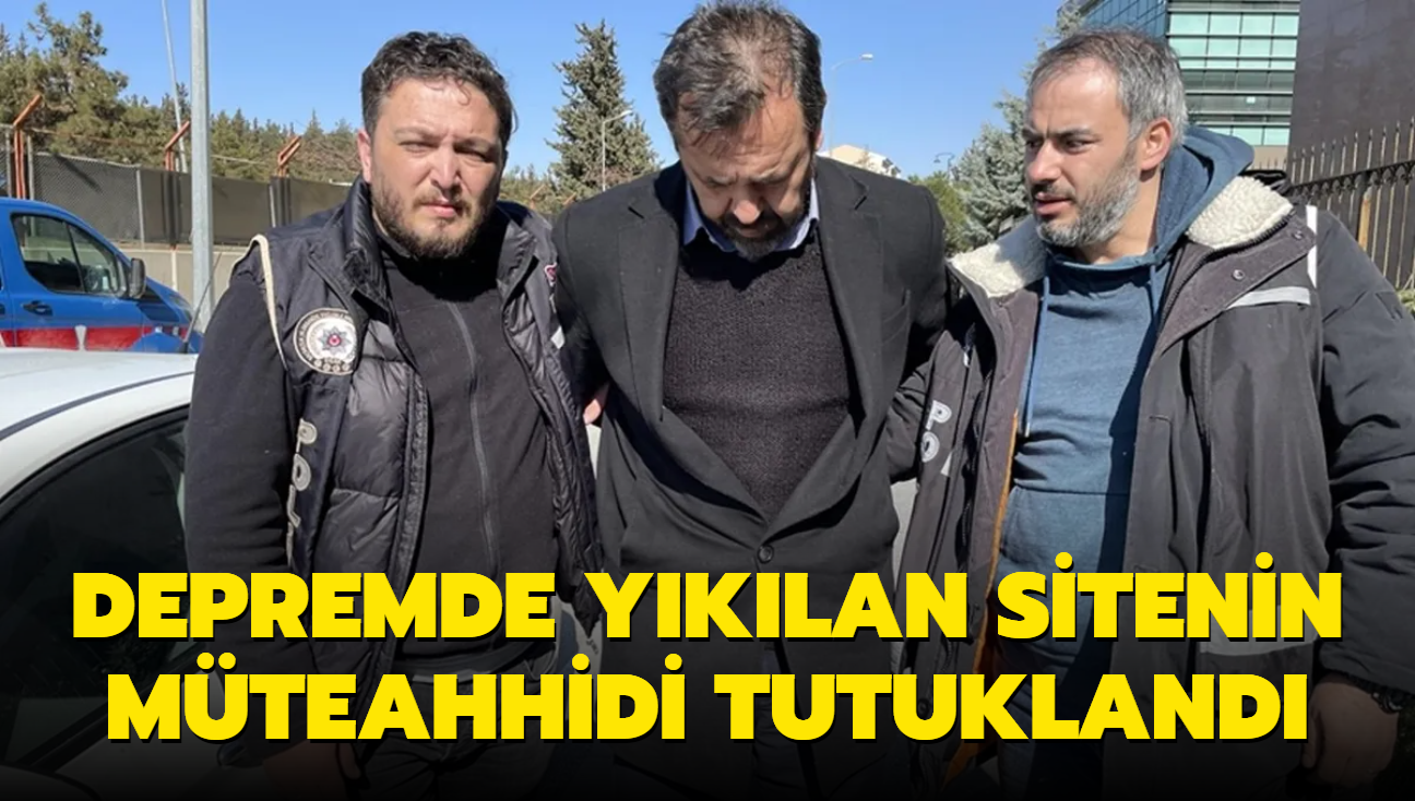 Aye Mehmet Polat Sitesi'nin mteahhidi tutukland