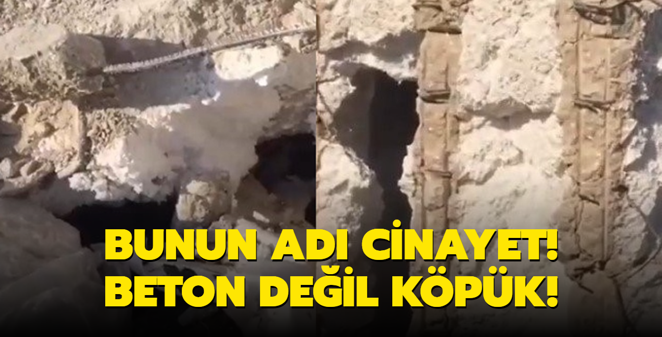 Bunun ad cinayet! Beton deil kpk!