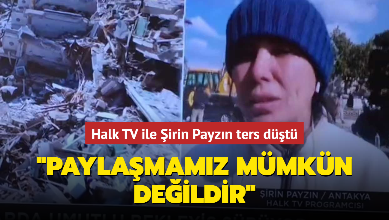 Halk TV ile irin Payzn ters dt... "Paylamamz mmkn deildir"