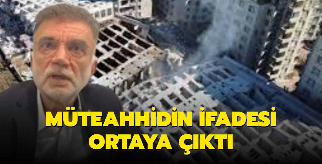 Antis Yap Rnesans Rezidans mteahhiti Mehmet Yaar Cokun'un ifadesi ortaya kt