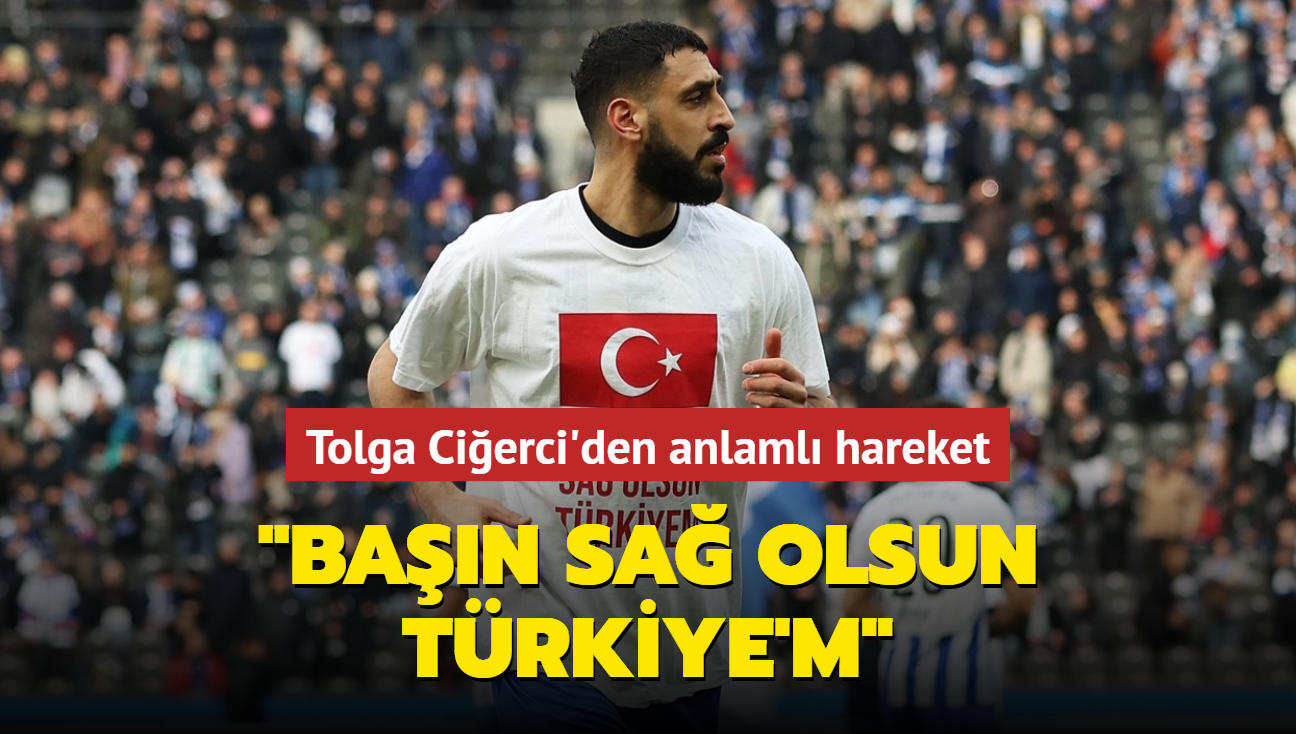 Tolga Cierci'den anlaml hareket "Ban sa olsun Trkiye'm"