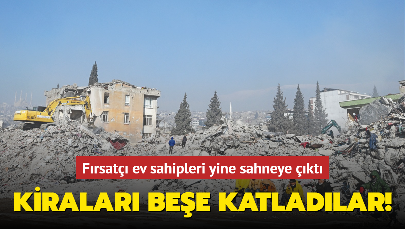 Kiralar bee katladlar! Frsat ev sahipleri yine sahneye kt