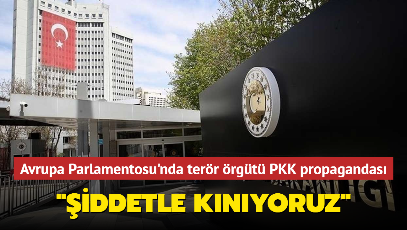 Avrupa Parlamentosu'nda terr rgt PKK propagandas... "iddetle knyoruz"