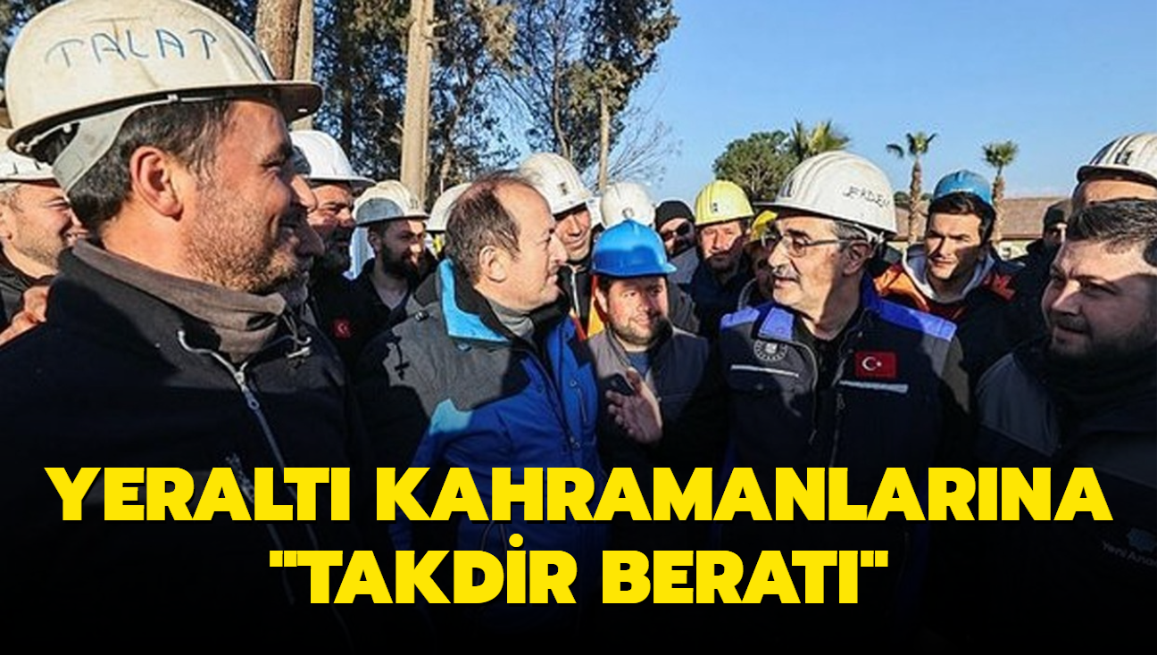 Bakan Dnmez'den 'yeralt kahramanlarna' ziyaret! Madencilere "takdir berat" verilecek