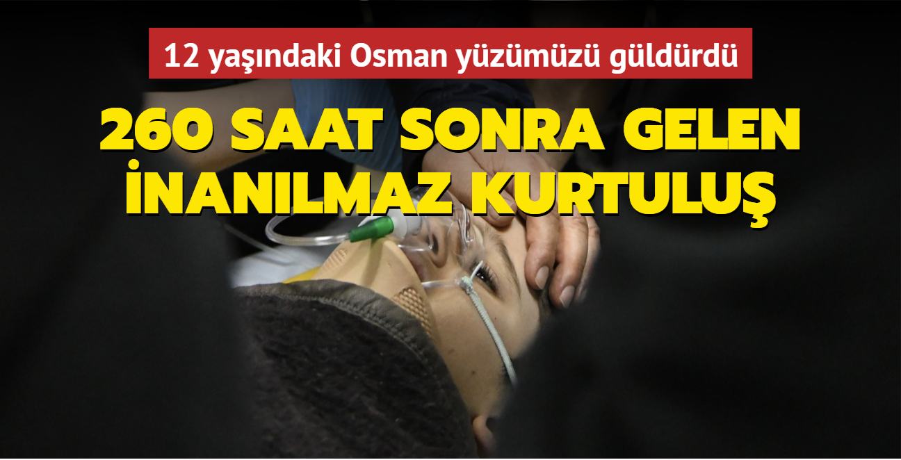 12 yandaki Osman yzmz gldrd... 260 saat sonra gelen inanlmaz kurtulu