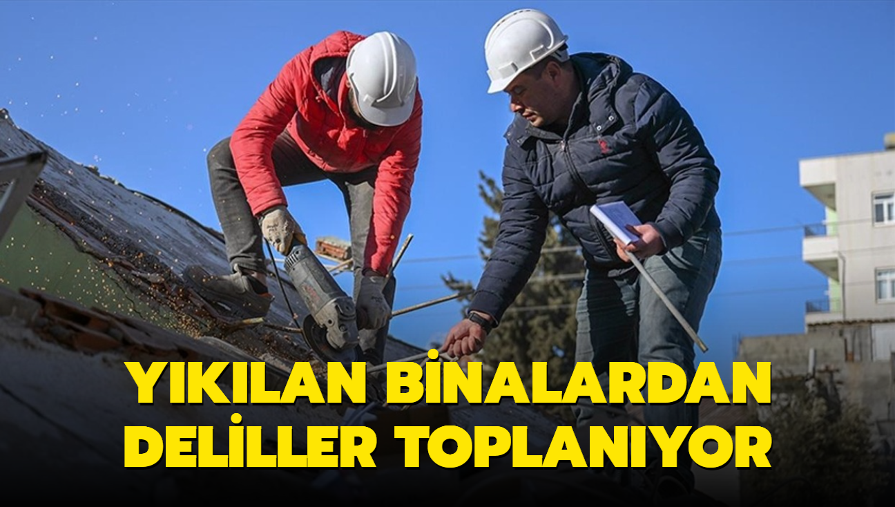 Savclk harekete geti! Yklan binalardan deliller toplanyor