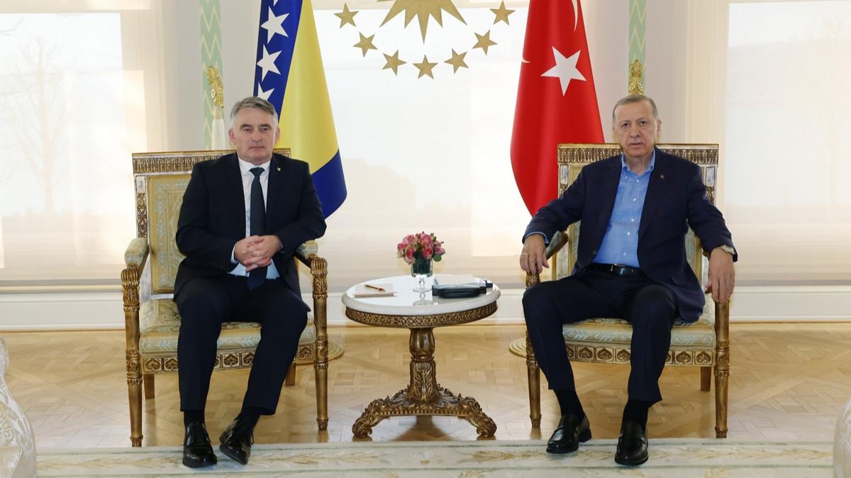 Bakan Erdoan, Bosna Hersek Devlet Bakanl Konseyi yesi Komsic'i kabul etti