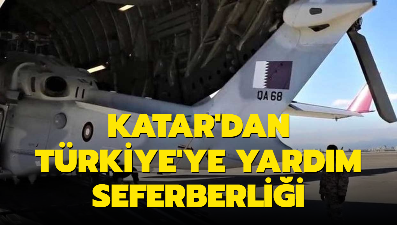 Katar'dan Trkiye'ye yardm seferberlii