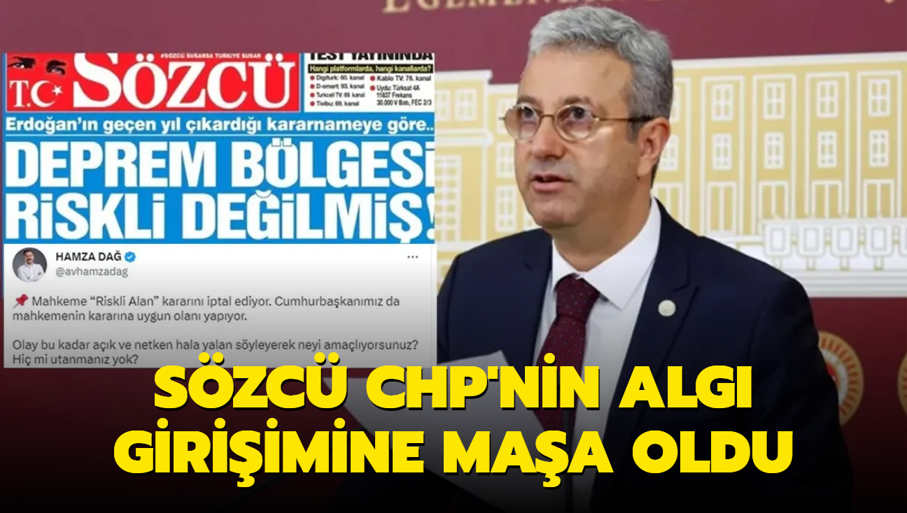 Szc gazetesi CHP'nin alg giriiminin maas oldu