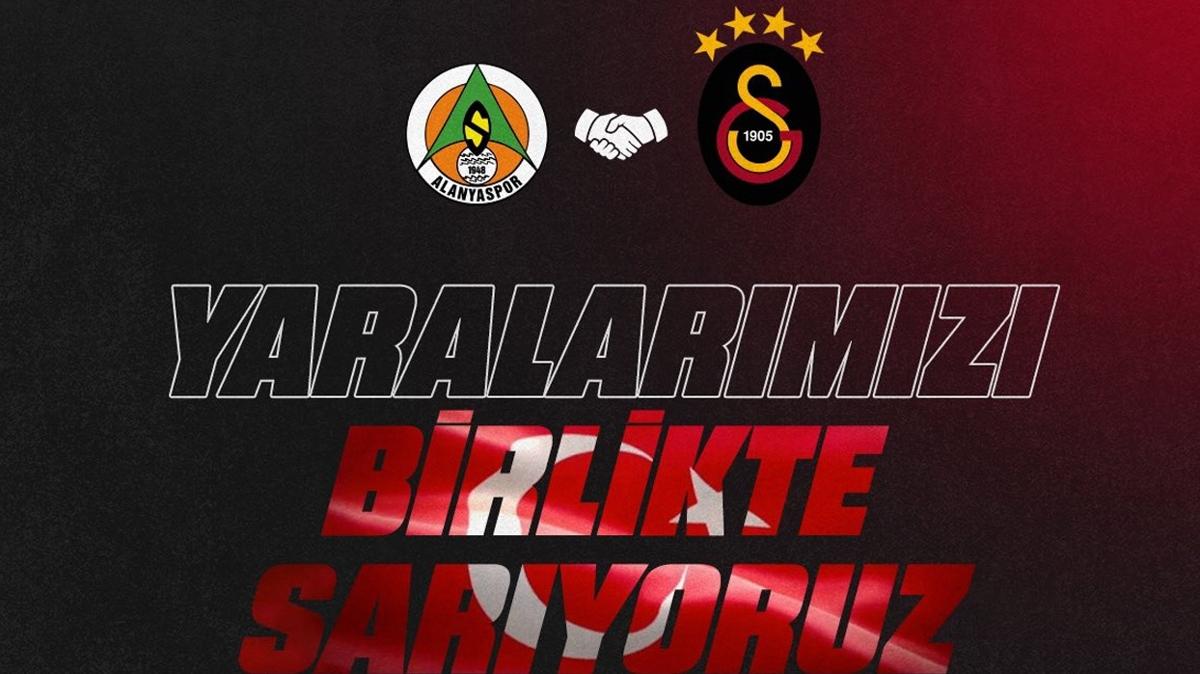 Alanyaspor ile Galatasaray'dan depremzedelere destek