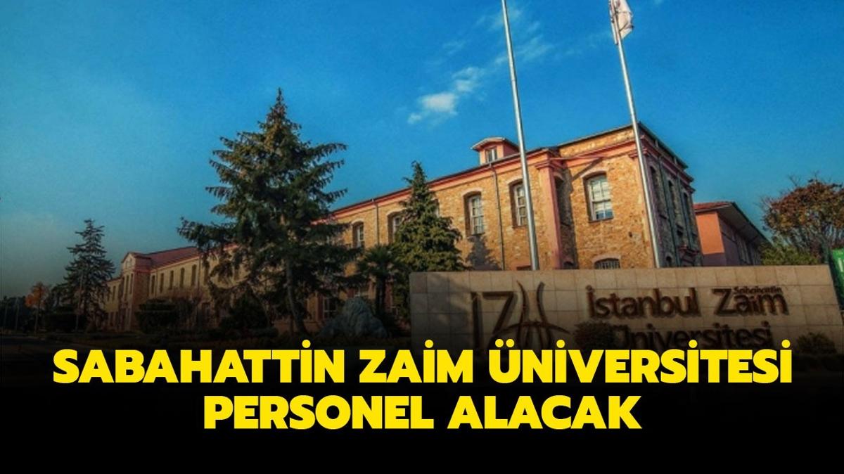 Sabahattin Zaim niversitesi aratrma ve retim grevlisi alaca!