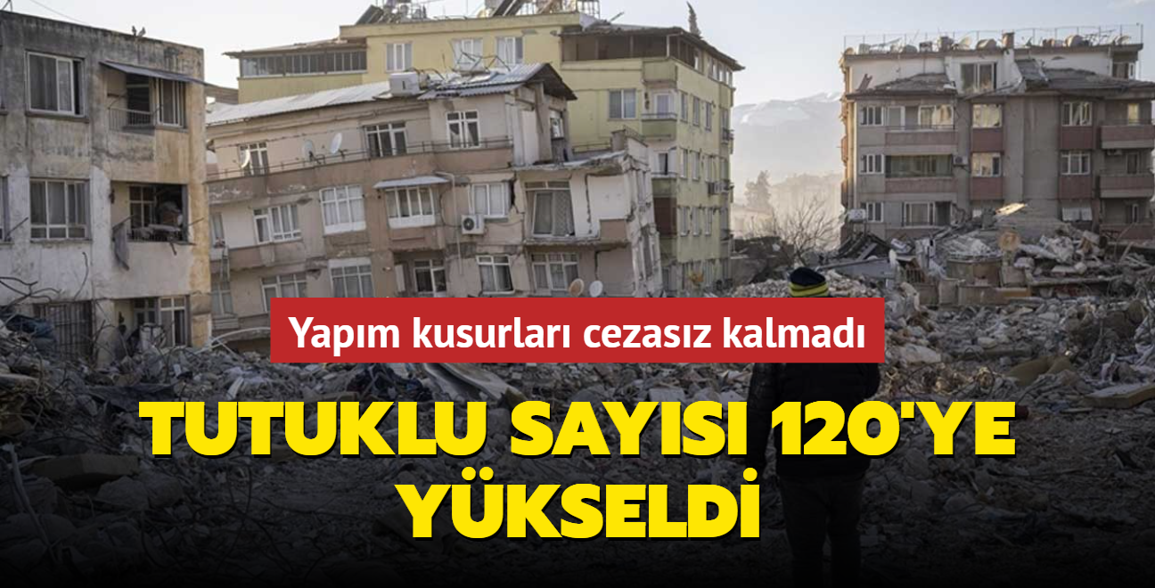 Tutuklu says 120'ye ykseldi... Yapm kusurlar cezasz kalmad