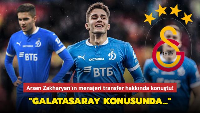 Arsen Zakharyan'n menajeri transfer hakknda konutu! "Galatasaray konusunda..."