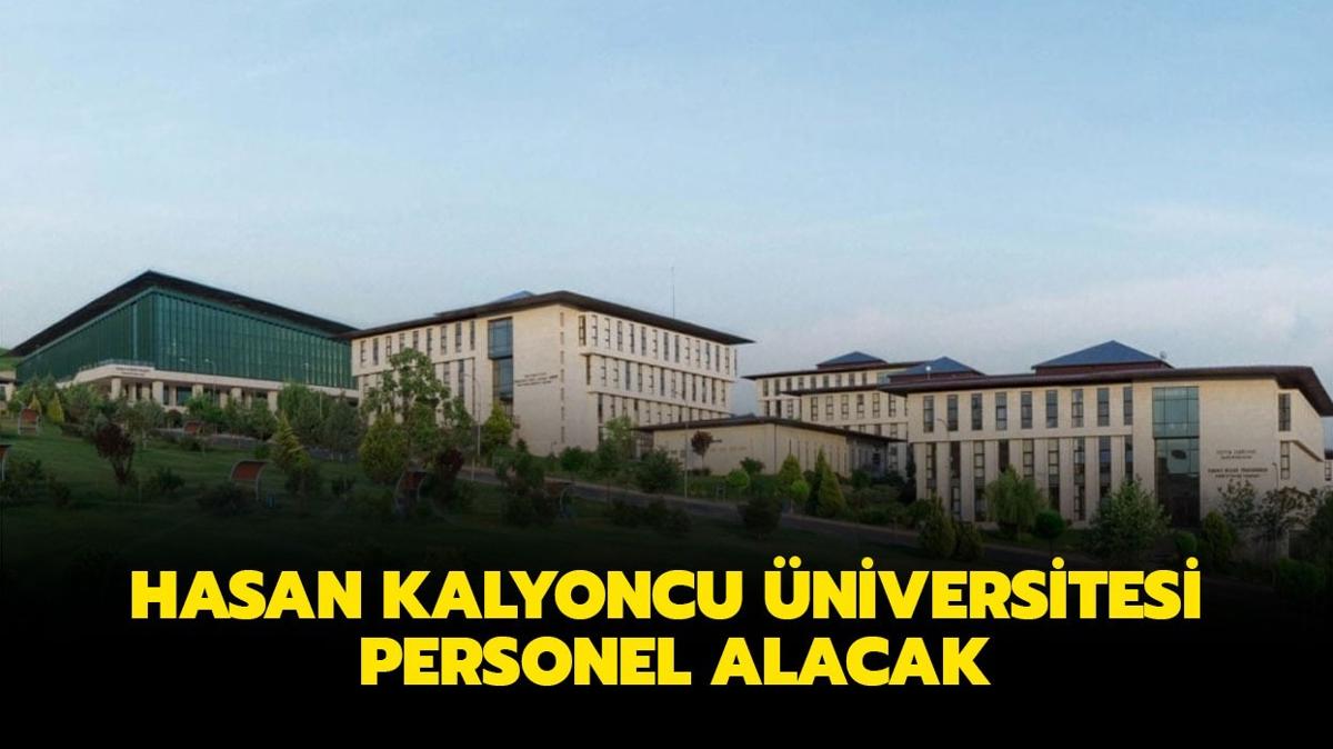 Hasan Kalyoncu niversitesi retim ve aratrma grevlisi alacak!