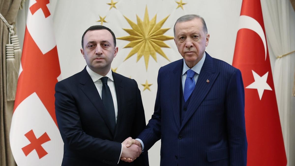 Bakan Erdoan, Grcistan Babakan Garibavili'yi kabul etti