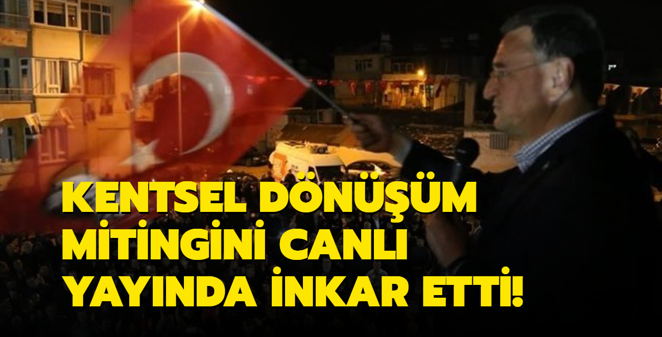 CHP'li Ltf Sava kentsel dnm mitingini canl yaynda inkar etti!