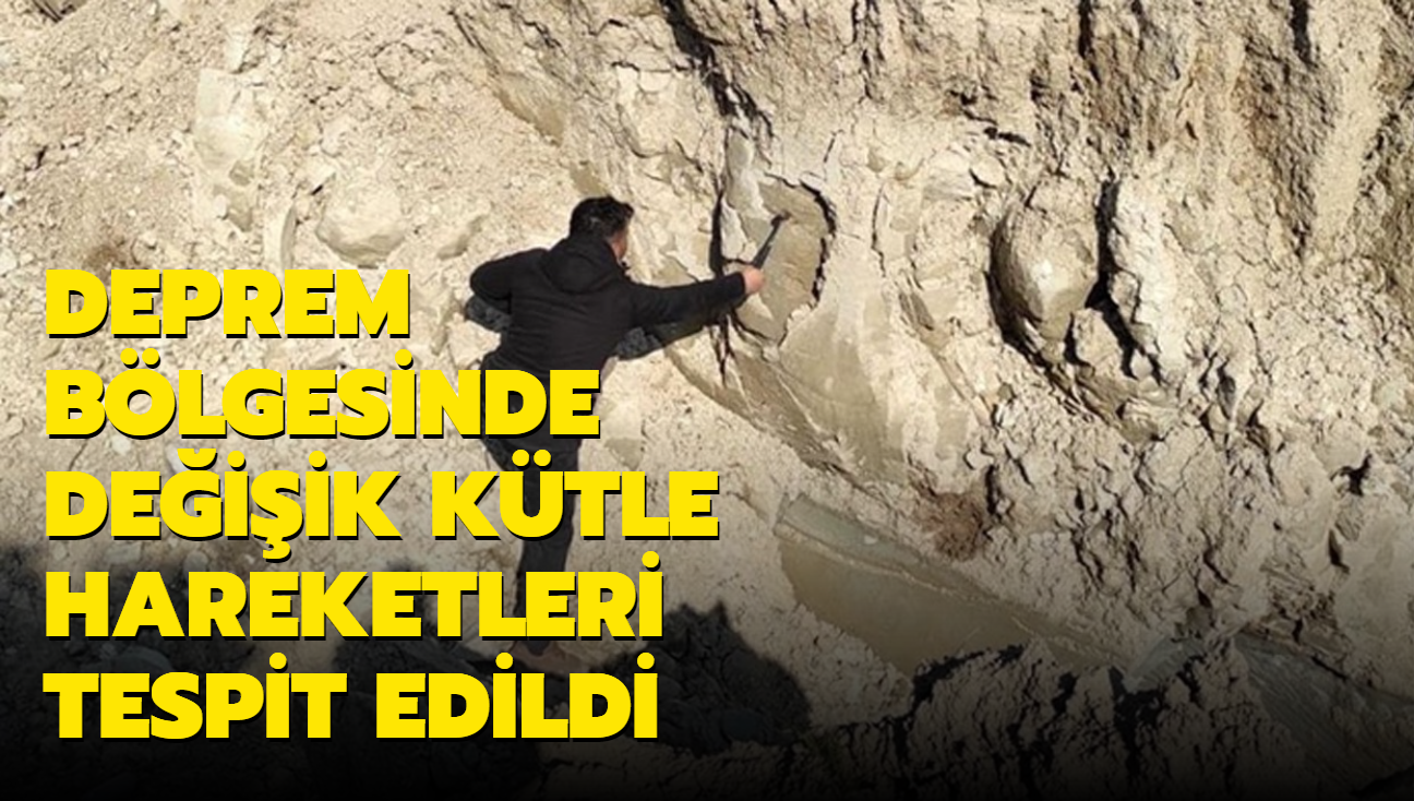 Deprem blgesinde deiik ktle hareketleri tespit edildi