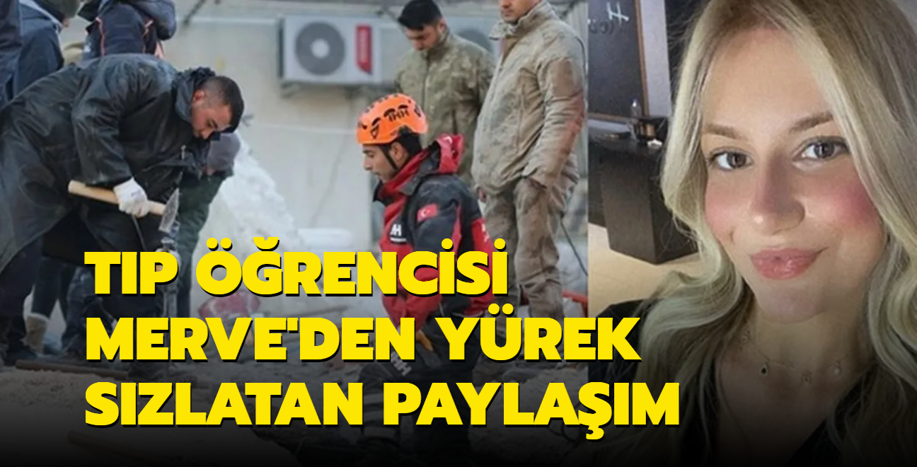 Tp rencisi Merve'den yrek szlatan paylam