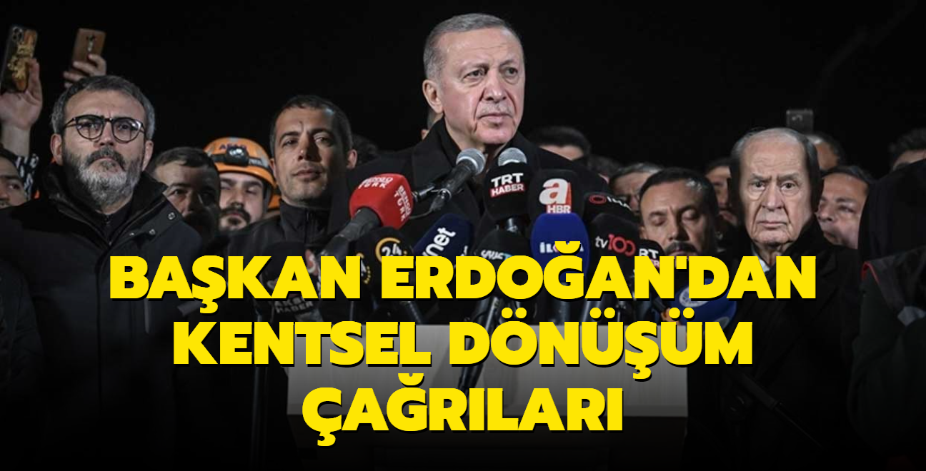 Bakan Erdoan'dan kentsel dnm arlar... Muhalefet her frsatta ayak ba oldu