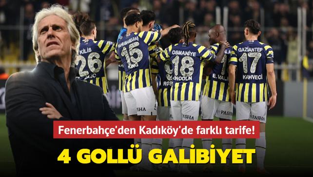 Fenerbahe'den Kadky'de farkl tarife! 4 goll galibiyet