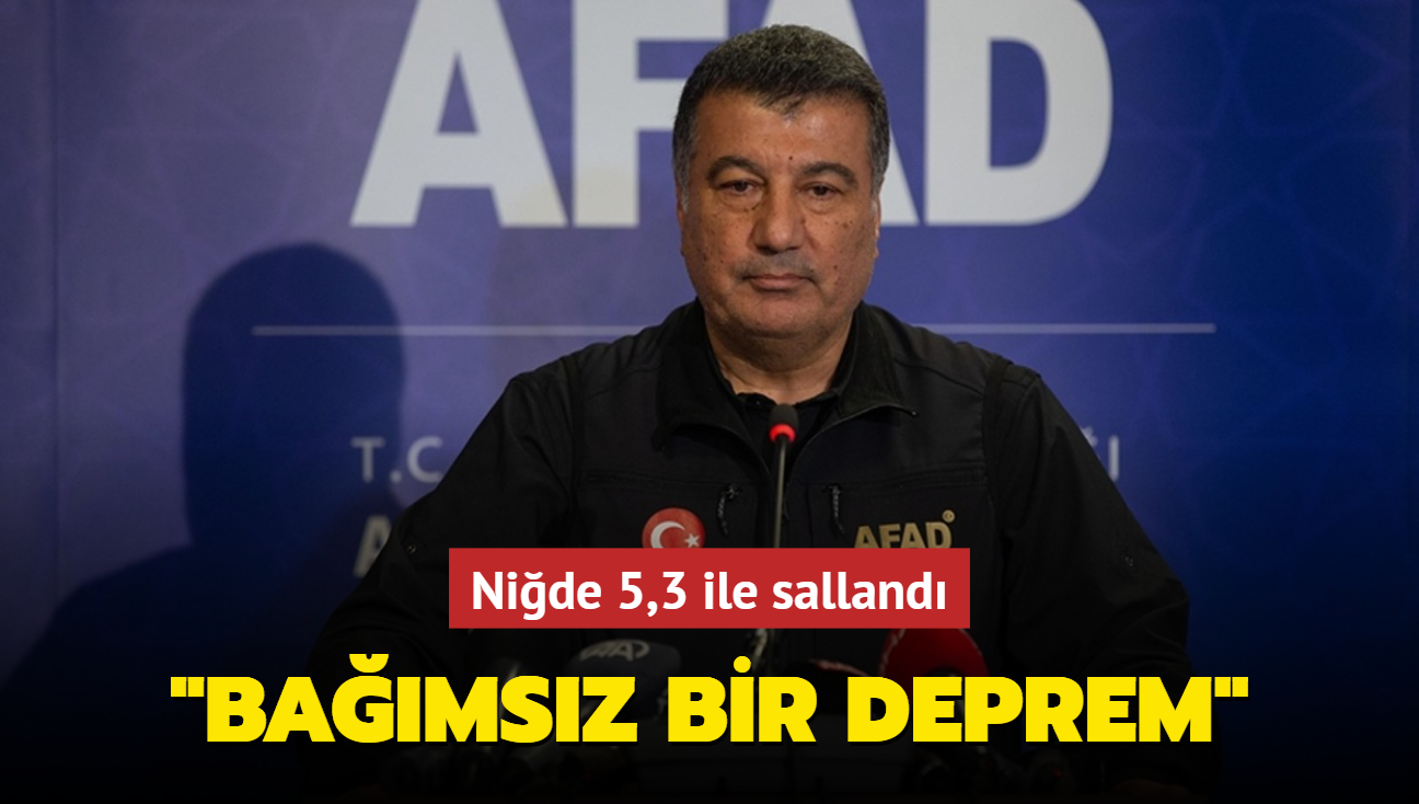 Nide 5,3 ile salland... "Bamsz bir deprem"