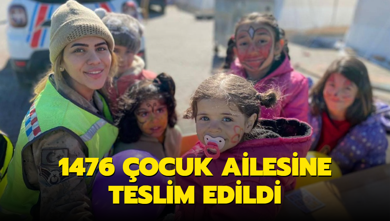 1476 ocuk ailesine teslim edildi