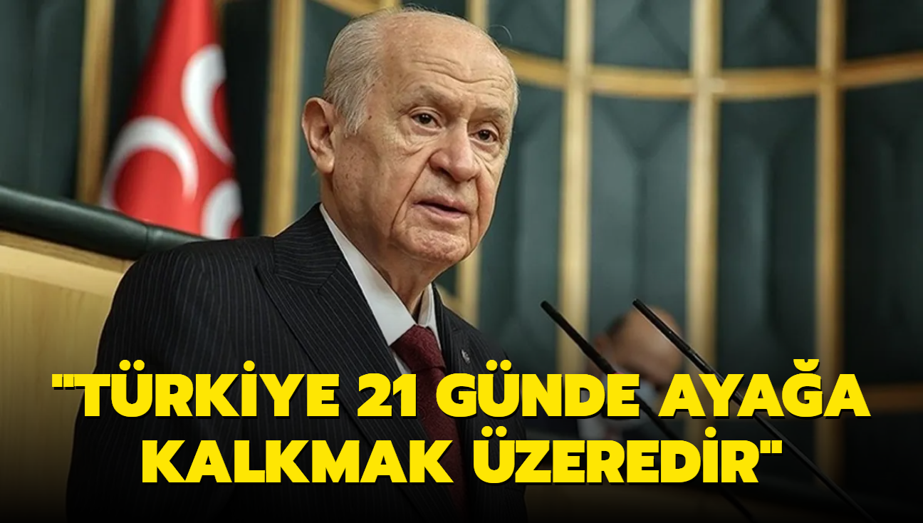 Devlet Baheli: Trkiye 21 gnde ayaa kalkmak zeredir