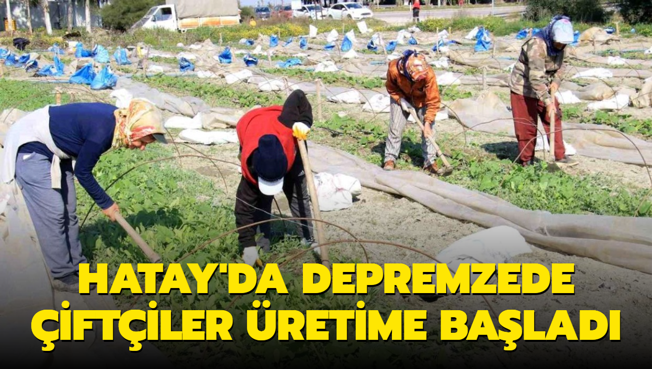 Hatay'da depremzede iftiler retime balad