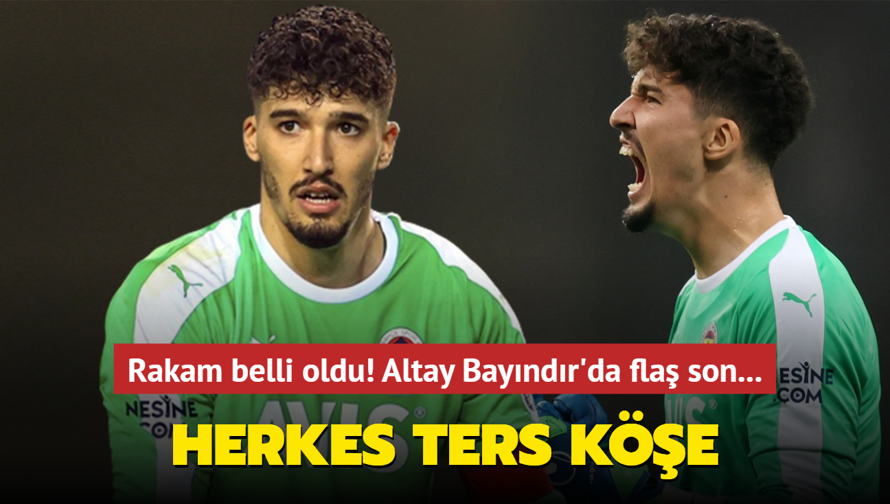 Rakam belli oldu! Altay Bayndr'da fla son: Herkes ters ke