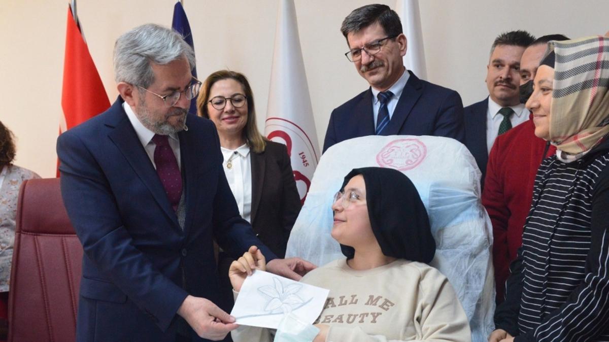 Aleyna lmez, tedavi grd hastaneden taburcu oldu