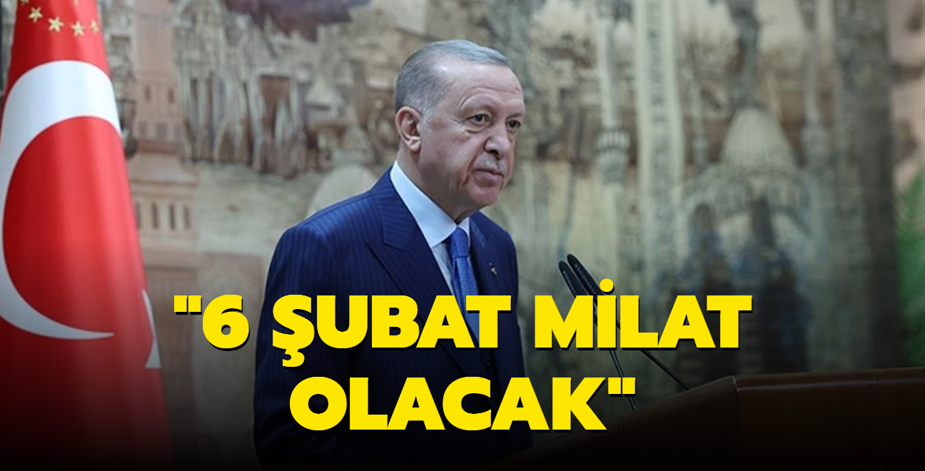 Bakan Erdoan: 6 ubat milat olacak