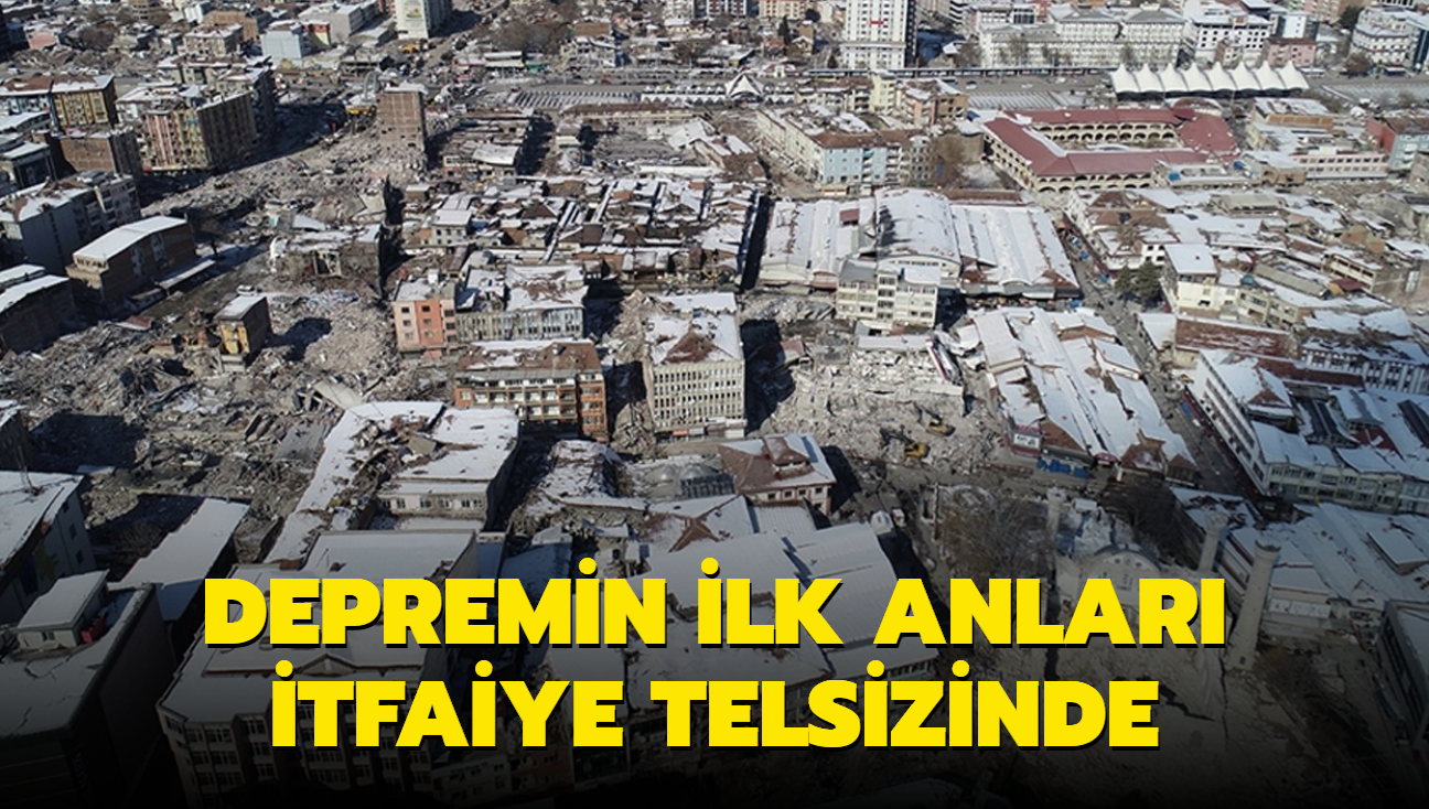 Depremin Ilk Anları Itfaiye Telsizinde