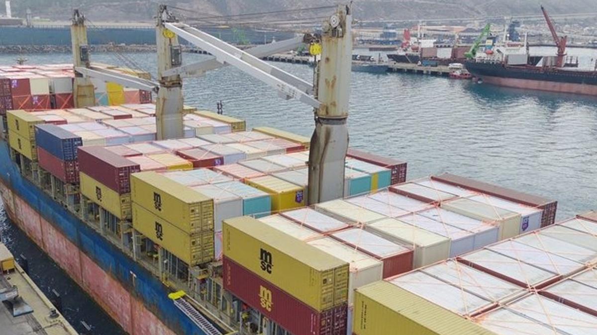 Katar'dan 522 yaam konteyneri daha geldi