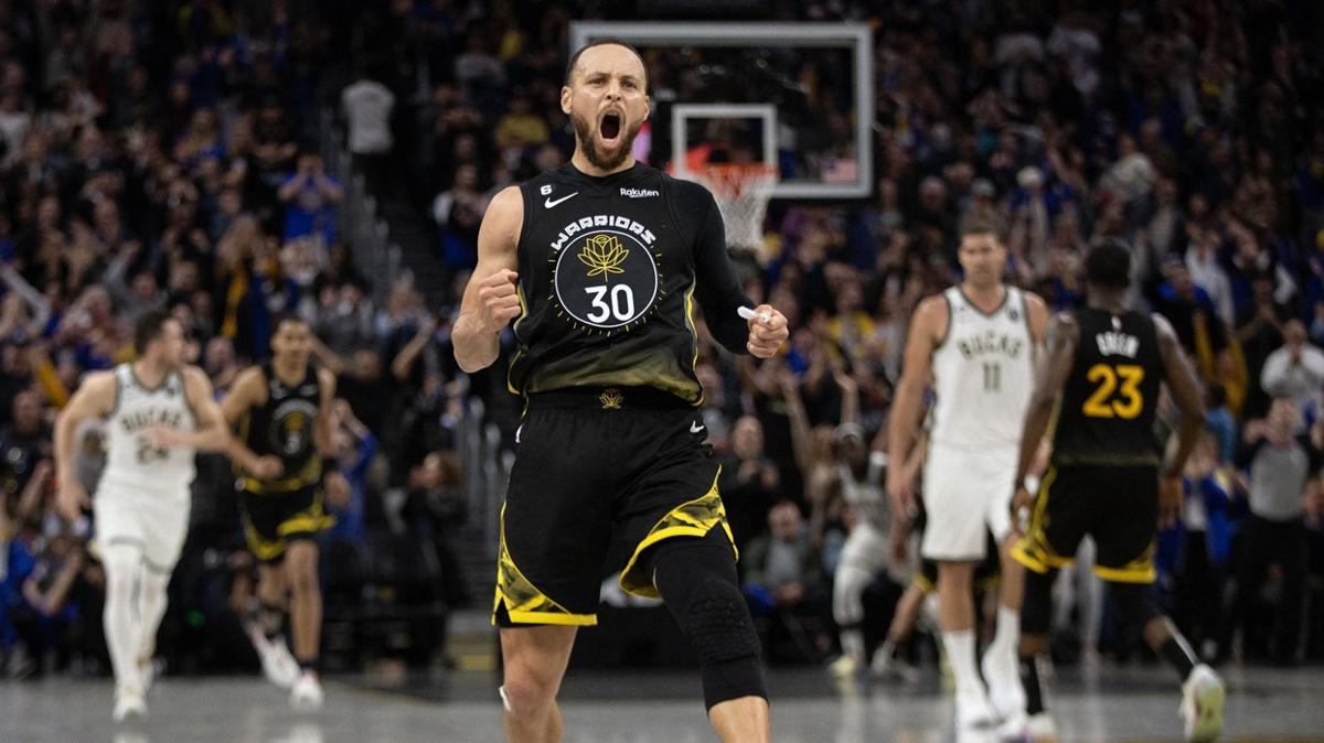 Son eyrekte maa arln koyan Stephen Curry, NBA liderini devirdi