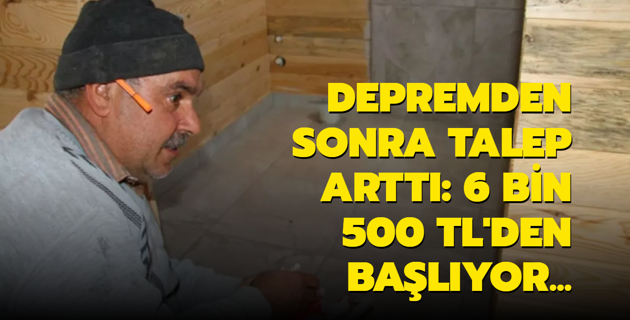 Deprem sonras bu evlere talep artt! Metrekaresi 6 bin 500 TL!